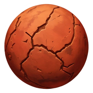 planet mars in space sticker