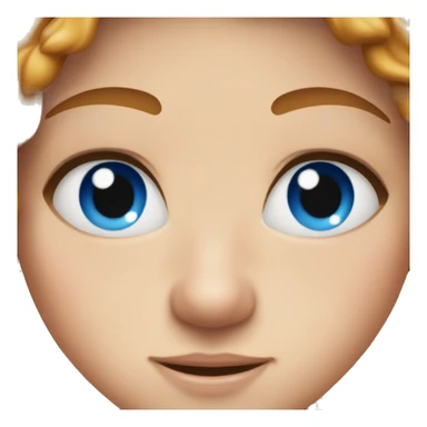 d freckles with blue eyes sticker