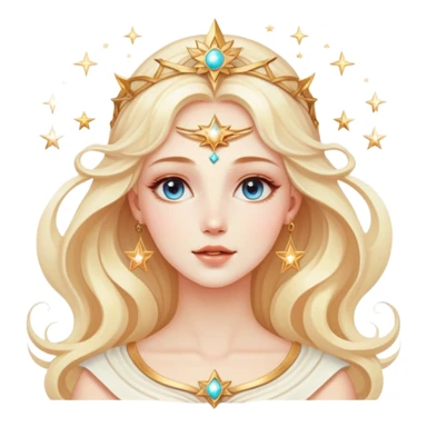 universe goddess Sophia with pretty perfect feminine attractive face, cosmic beauty with detailed delicate facial features, starry goddess with ethereal glow sticker