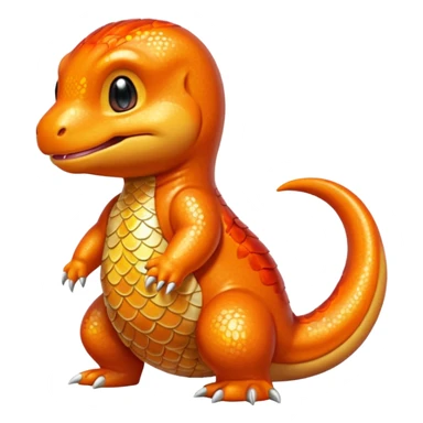 glitter pokemon charmander sticker