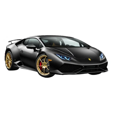 Lamborghini huracan, noir sticker