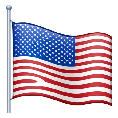 US flag upside down waving sticker