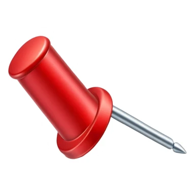 red push pin sticker