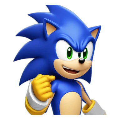 super sonic the hedgehog sticker