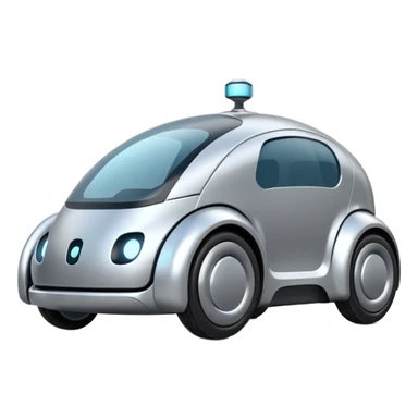 future delivery car robot sticker