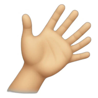 two hands high five from the side sticker
