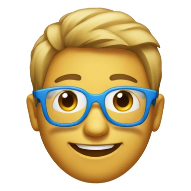 Sorriso com óculos  sticker