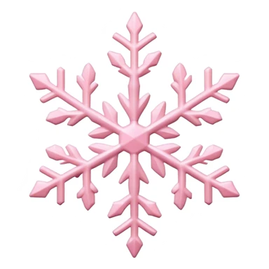 pastel pink snowflake  sticker