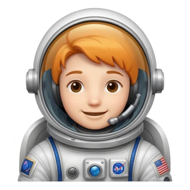 happy astronaut sticker