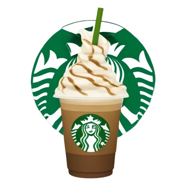starbucks frappe sticker