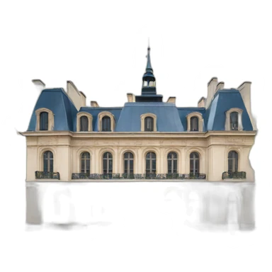 france city hall building sticker