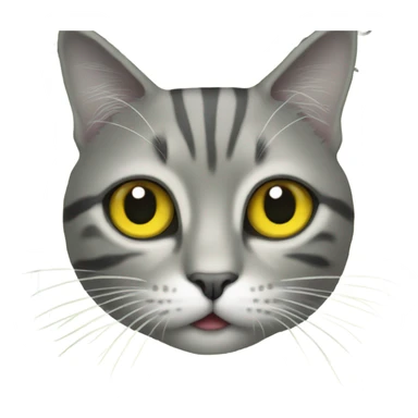 Cat emoji with dollar signs for eyes￼ sticker