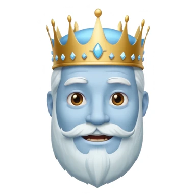 portrait of ice king sticker