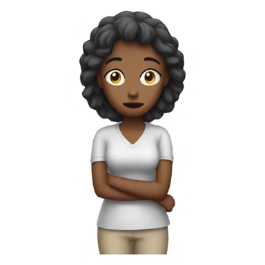 woman with stomach ache sticker