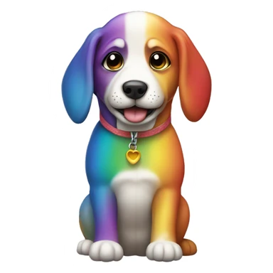 Perro arcoiris  sticker