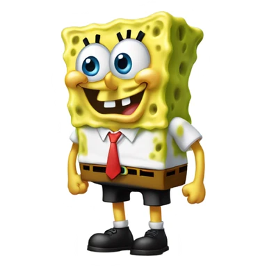 SpongeBob geeked out of his mind sticker