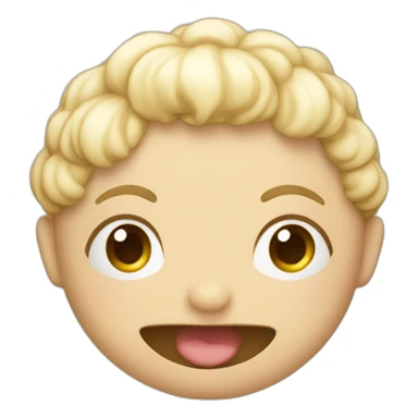 Une crotte qui fait le signe kawaii sticker