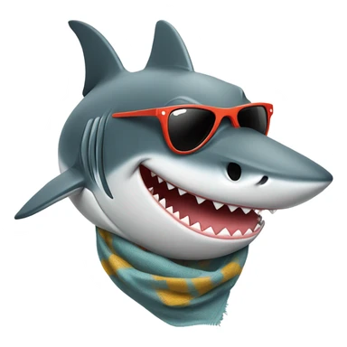 Chic shark sticker