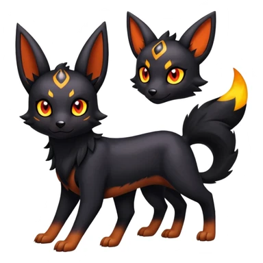 Noibat-Umbreon-Litten-Houndour-Hybrid (Full body) sticker