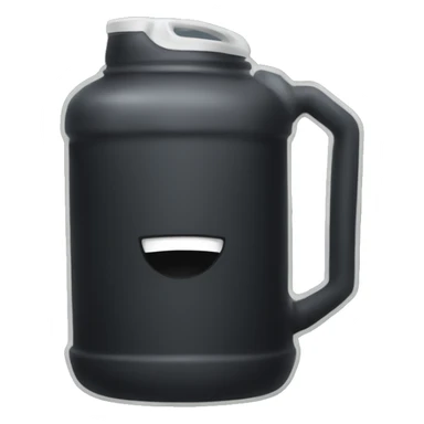 Black hydro jug sticker
