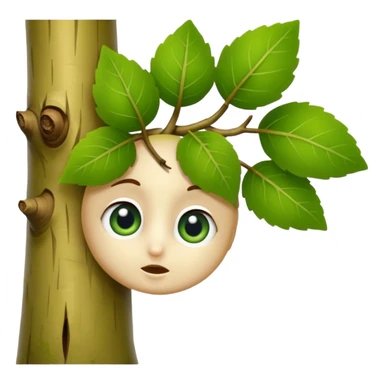 aspen tree eyes looking right sticker