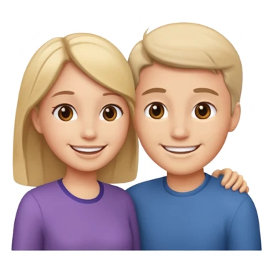 two full-length people greeting each other sticker