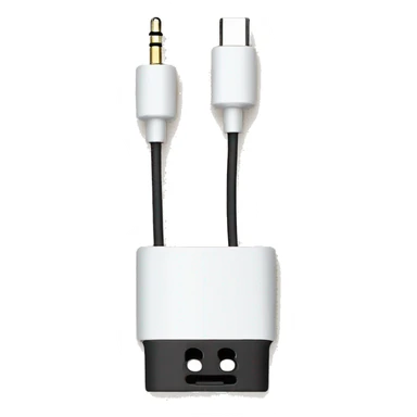 stereo adapter mini to big jack for headphones cable sticker