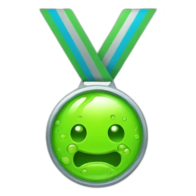 slime silver medal sticker