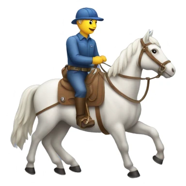 horseback mail delivery sticker