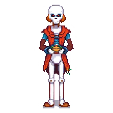 Undertale pixel art style, Papyrus sticker