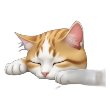 cat sleepin on my pc sticker