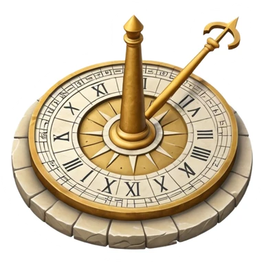 ancient sundial sticker