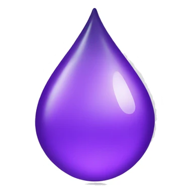 Purple water drop sticker