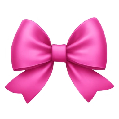 A Christmas pink bow sticker