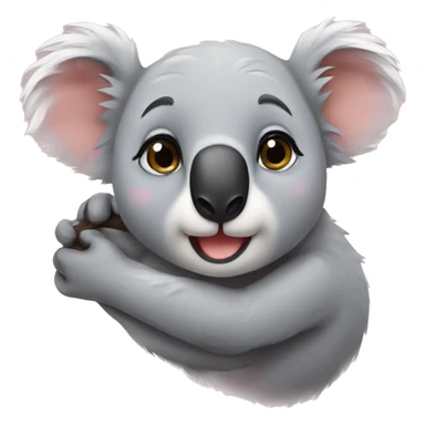 cute koala kiss sticker