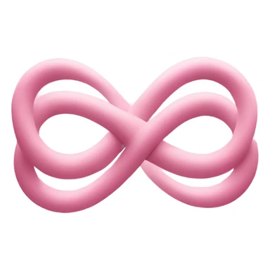 pink pastel infinity sign sticker