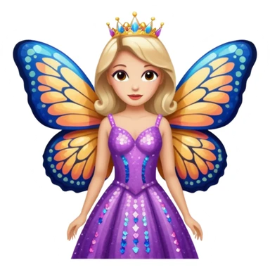 the miss  pageant butterfly dress winner lady sticker