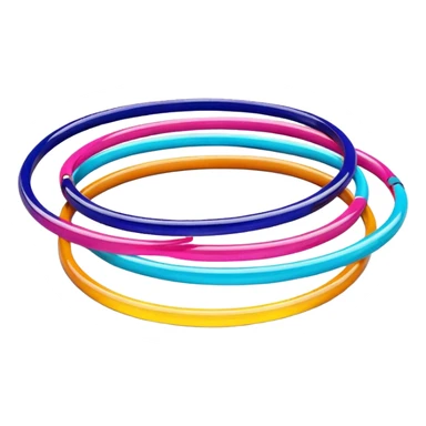   Colourfull Slim Glass Bangles set sticker