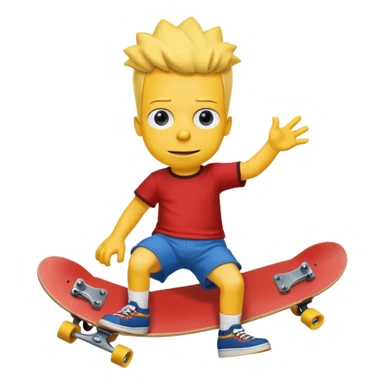 make the realistic bart simpson meme with charlie kirks face sticker