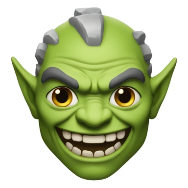 Orc grinning sticker