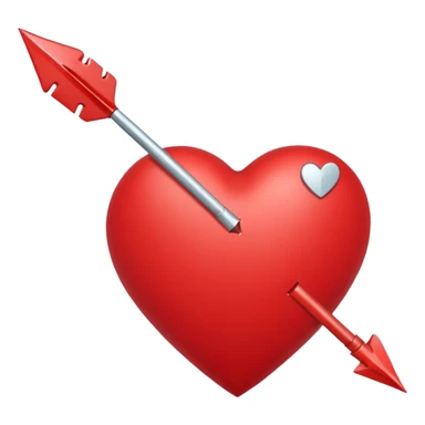 Heart with arrow sticker