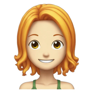 Nami from one piece sticker