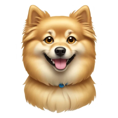 spitz dog golden sticker