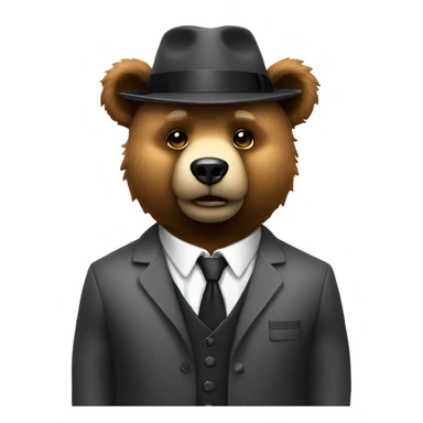 Mafia cute bear sticker