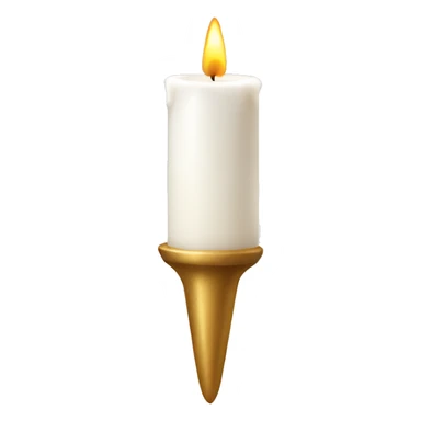 Christmas white  candle sticker