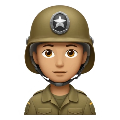 soldier with helmet  sticker