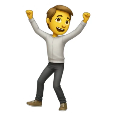 homme qui fait un dab sticker