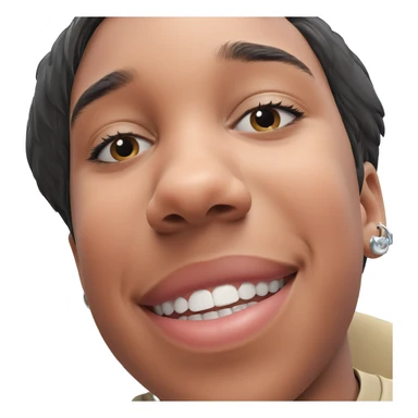 smiling boy with earrings sticker