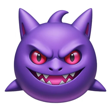 Pokemon legendary purple and pink mega gengar sticker
