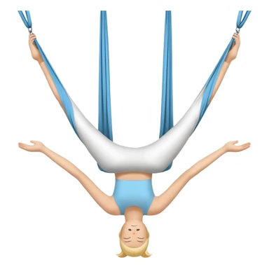 Aerial yoga sticker